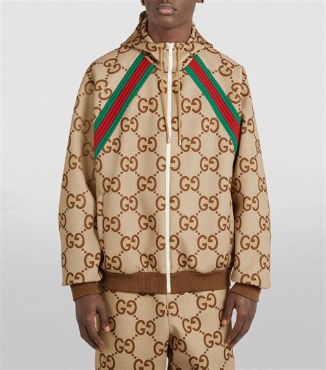 gucci overcoat men's|gucci gg print jacket men's.